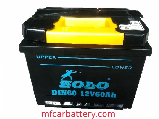 Automobil-/Autobatterie, DIN60 60 AH 12v trocknen belastete Batterie für Europa Skoda, Opel